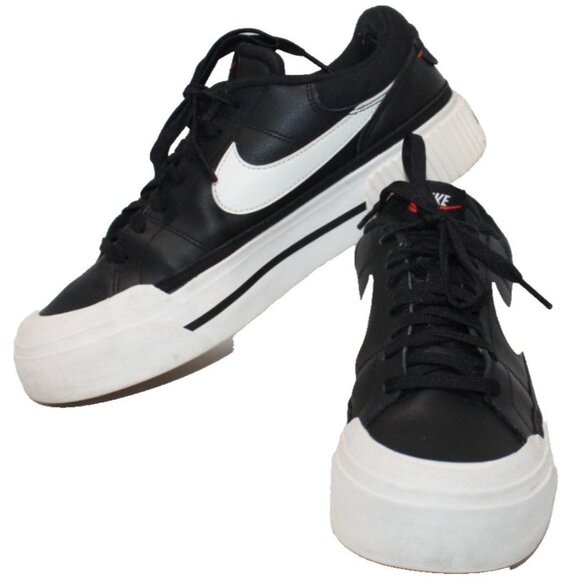 Nike Womens Court Legacy Lift DM7590-001 Black Sail Casual Shoe Sneakers Size 10 - Picture 10 of 10